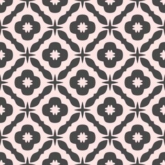 Seamless floral pattern with vintage damask elements for decorative textile or wallpaper design