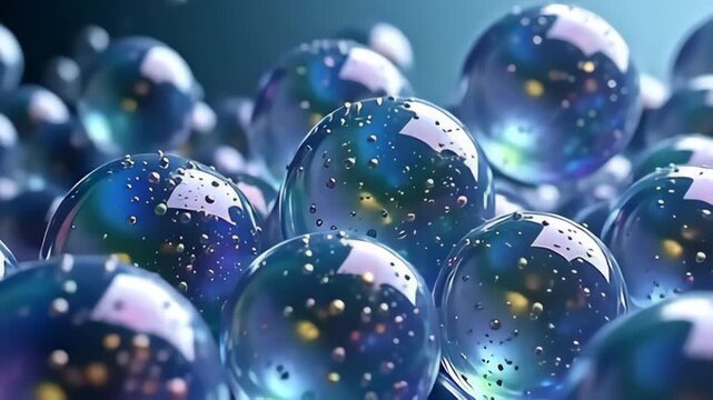 witnesser angstrom enamor authorship of orbicular particle with throb bed same dawning curtains, graciously inflate and contracting, their colors morph fluidly, with angstrom finely