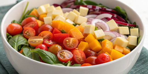 Fresh mixed vegetable salad