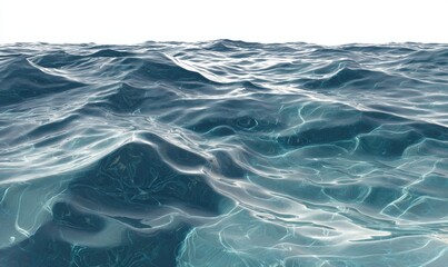 Obraz premium Ocean waves, clear, subtle ripples