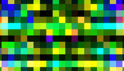 Abstract Pixelated Colorful Pattern.