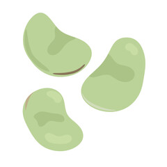 空豆のベクターイラストアイコン