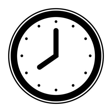 o clock at 8  vector design monocolor