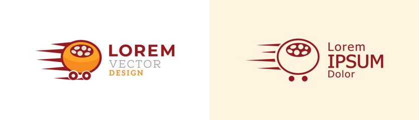 Pani Puri Logo Vector &ndash; Indian Street Food Snack Design