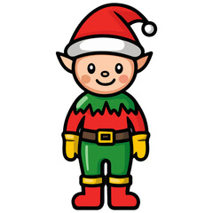 christmas elf, elf, christmas, festival, vector, transparent background, xmas, isolated, december, season, celebration, icon, leprechaun