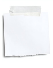 Blank Note with Torn Edges, and Tape.