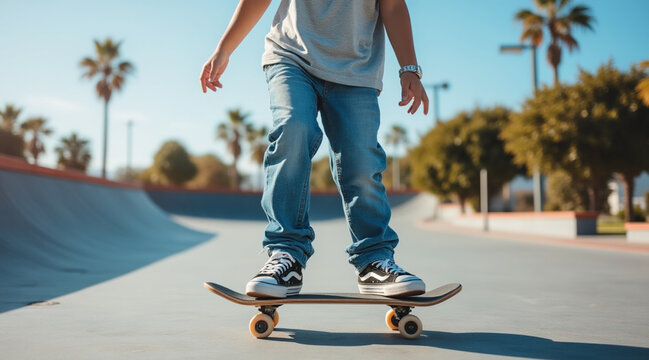 skateboarder in action