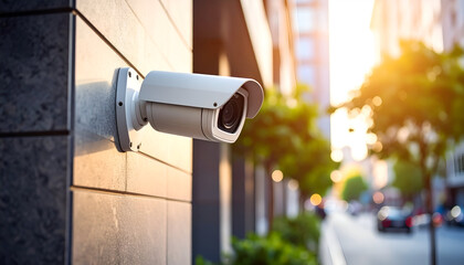 City CCTV Security Camera Wall.