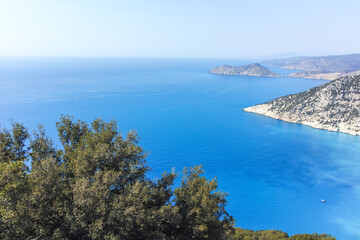 Amazing view of Myrtos Beach, Cephalonia, Greece