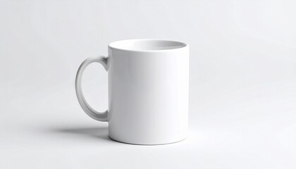 Fototapeta premium white cup on white background