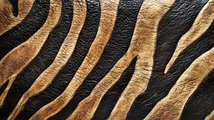 Animal Print Textures of Tiger, Zebra and Leopard Skins for Fashion and Textile Design background,generative ai