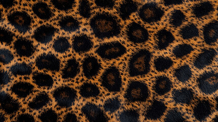Leopard Animal Print Texture with Brown and Black Spots for Fashion and Textile Design background,generative ai