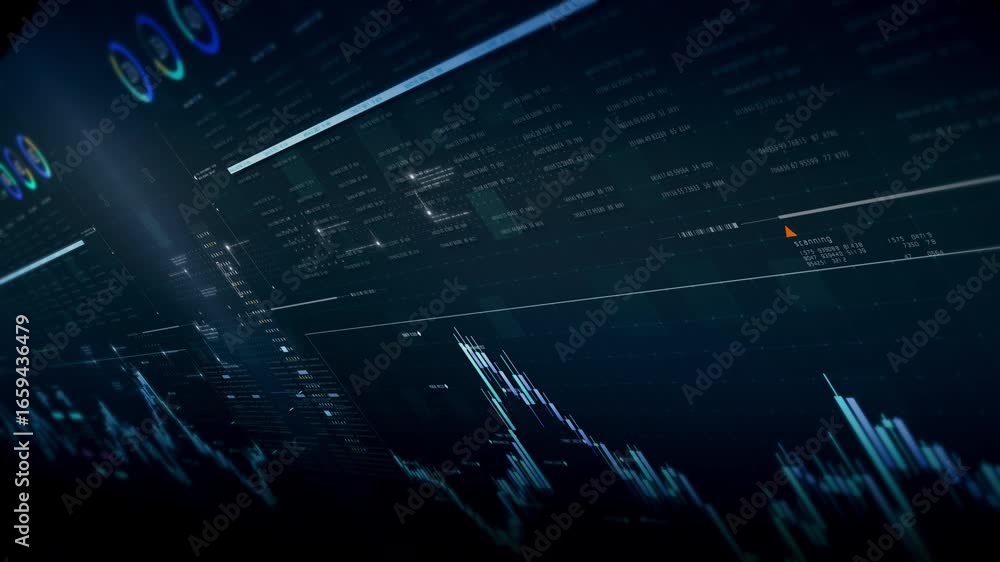 Poster dynamic data visuals for business info graphics, animated charts, and data-driven insights for a bus