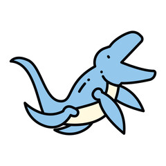 Cute Dinosaur Vector Icons Collection Illustration © fajar