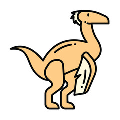 Cute Dinosaur Vector Icons Collection Illustration