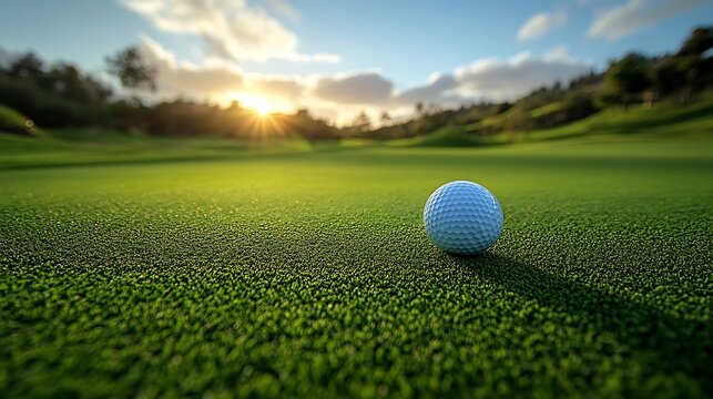 Golf themed retirement card with green fields a golf club and cheerful words congratulating a retiree on scoring the ultimate hole in one in life