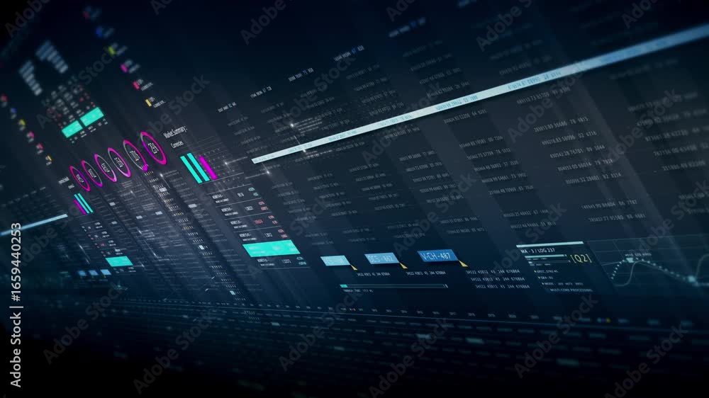 Aufkleber dynamic data visuals for business info graphics, animated charts, and data-driven insights for a bus