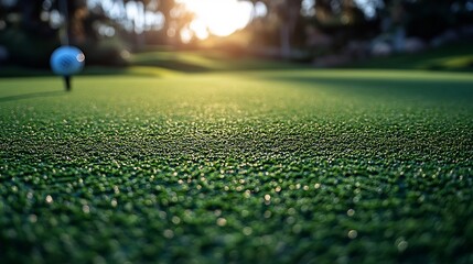 Golf themed retirement card with green fields a golf club and cheerful words congratulating a retiree on scoring the ultimate hole in one in life