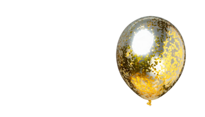 Realistic inflatable balloon with a smooth glossy surface, showcased against a png background 