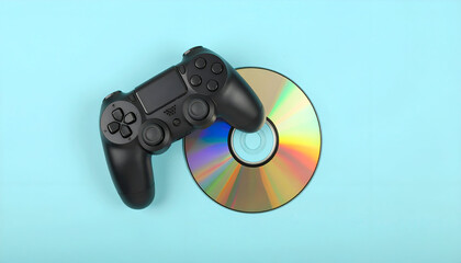 Game Controller  CD on Blue.