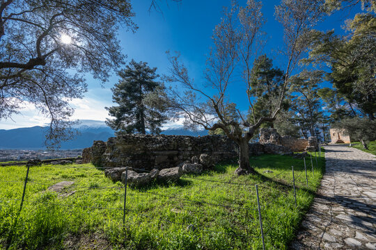 the ruins of ancient Sparta