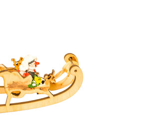 Obraz premium christmas card with santa claus