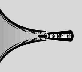 zipper vector illustration