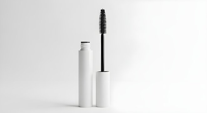 white background mascara mockup