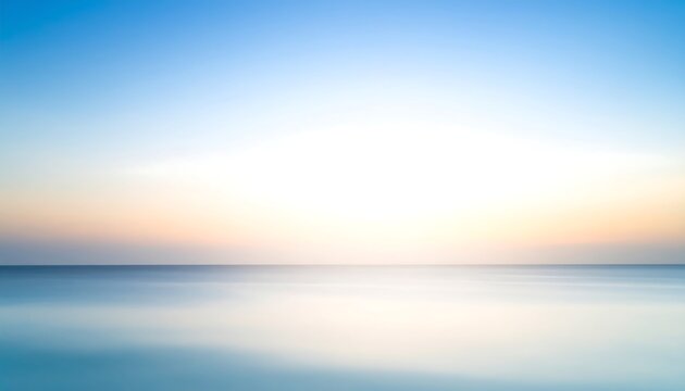 Soft sunset over calm ocean - Powered by Adobe