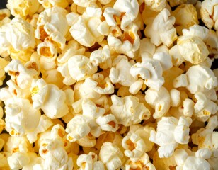 close up of popcorn