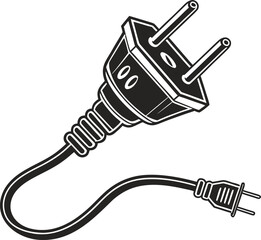 electric plug vector illustration