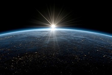 Earth sunrise view from space wallpaper hd background image stock photo and picture free download now