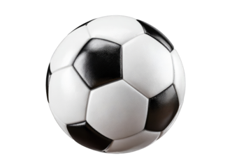Soccer ball, black and white panels (4)