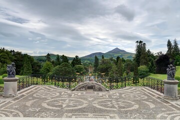parc, jardin et château dans le Comté de Wicklow en Irlande 