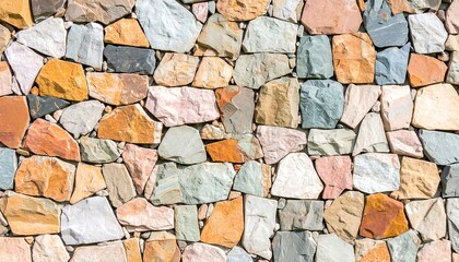 Colorful stone wall texture