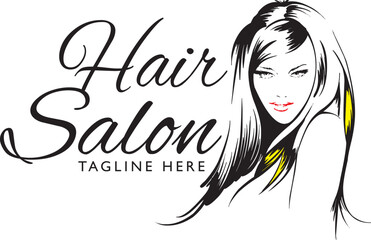 Hair Salon, logo per ideato per saloni di bellezza e parrucchiere