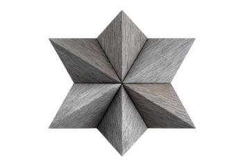 Gray wood star design