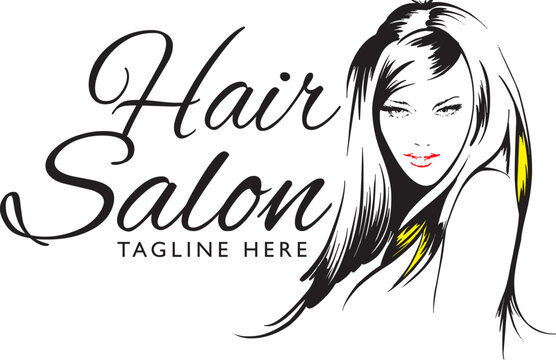Hair Salon, logo per ideato per saloni di bellezza e parrucchiere