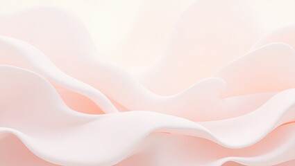 Obraz premium Delicate, flowing folds of soft pink fabric create a serene and elegant visual.
