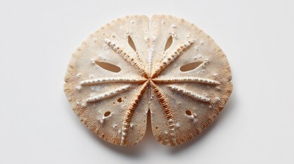 Sand Dollar on White Background