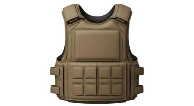 Isolated Bulletproof Vest