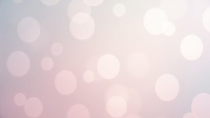 Delicate, soft-toned background displays a multitude of light-filled circles, subtly transitioning from light gray to pale pink, creating an ethereal and gentle atmosphere.