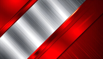 Red and Silver Abstract Background.