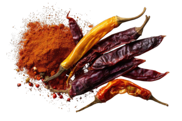 Dried chili peppers and spice blend