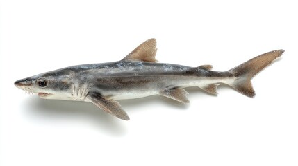 Gray shark isolated on white