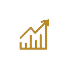 Gold chart icon