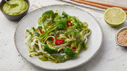 Thai pesto with glass noodles