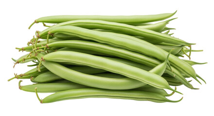 Isolated Pile of Green Beans