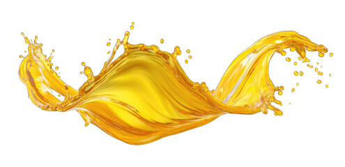 Fototapeta premium Golden liquid splash