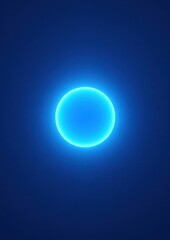 Glowing blue circle illustration.